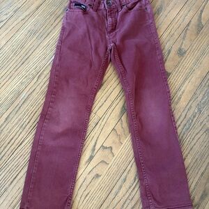 Vans Slim Straight Maroon Pants